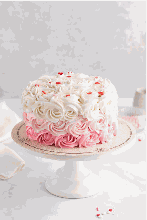 MINI TORTA ROSAS EN BUTTERCREAM