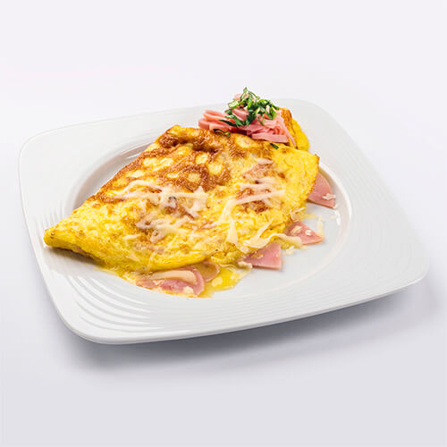 OMELETTE DE JAMÓN Y QUESO