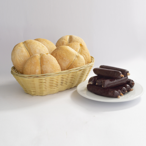 MORCILLA COCTEL 250 g CASA EUROPA + 6 panes francés